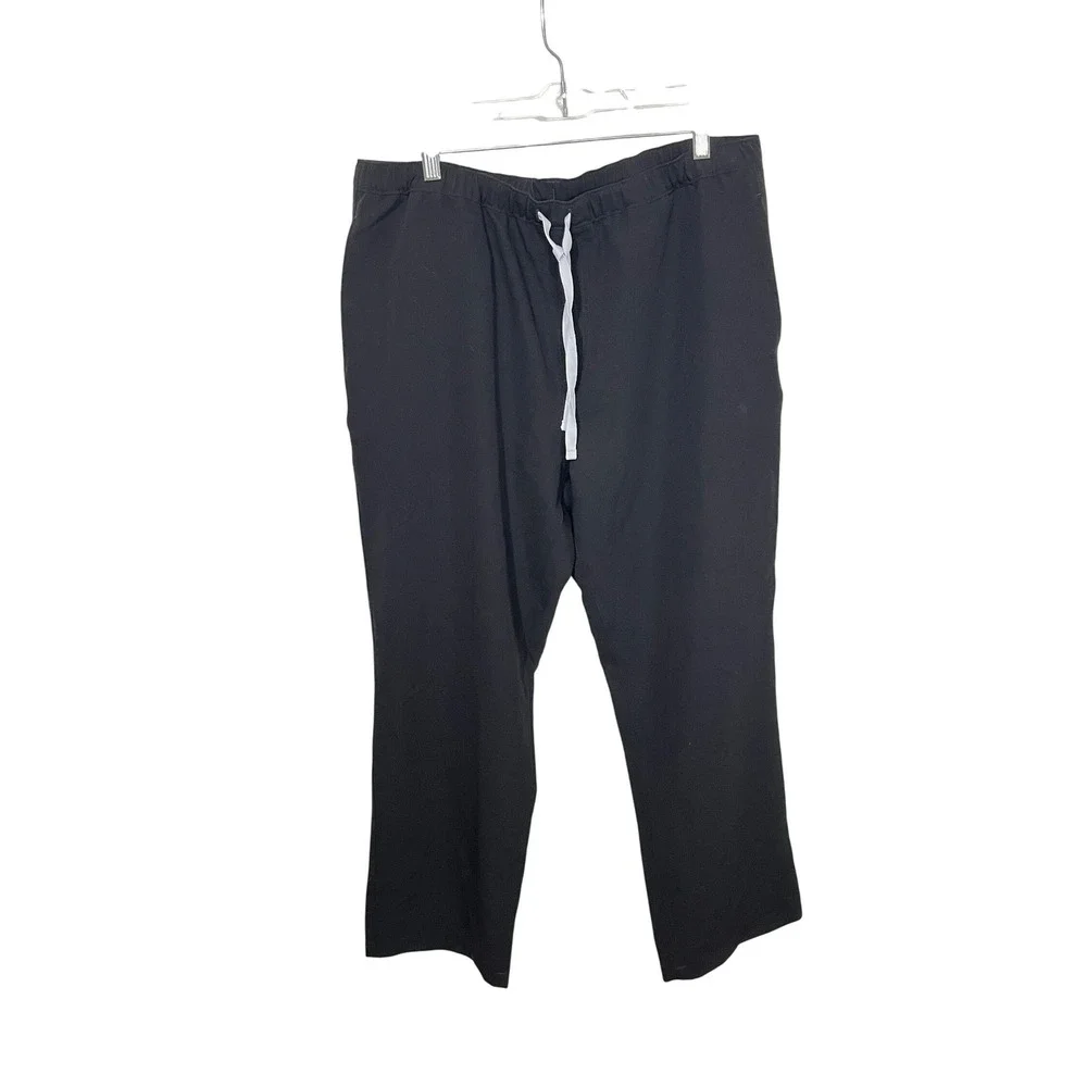 FIGS‎ Pisco Scrub Pants Mens XL Black Technical Collection Drawstring 1000205